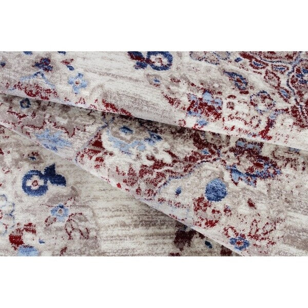 Persian Rugs 4620 Pearl Distressed 8x11 Area Rug - 8' x 11'