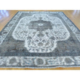 Persian Tabriz Barjasta Overdyed Handmade Oriental Rug