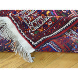 Shahbanu Rugs Blue/ Multicolor Persian Yalameh Hand-knotted Wool Runner Rug (2'7 x 12'7)