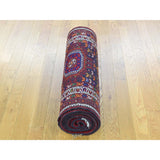 Shahbanu Rugs Blue/ Multicolor Persian Yalameh Hand-knotted Wool Runner Rug (2'7 x 12'7)