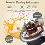 Personal Blender for Shakes & Smoothie with 14 OZ High Boron Glass Container To Go 400ml Small Portable Electric Juicer Mixers