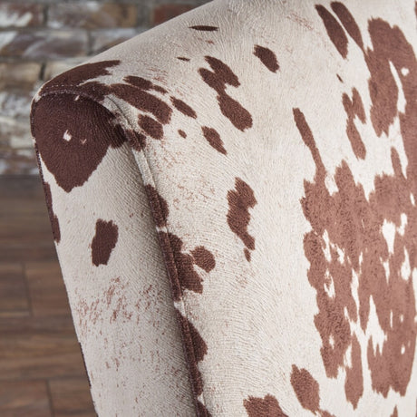 Pertica Contemporary Milk Cow Velvet Dining Chair (Set of 2) by Christopher Knight Home