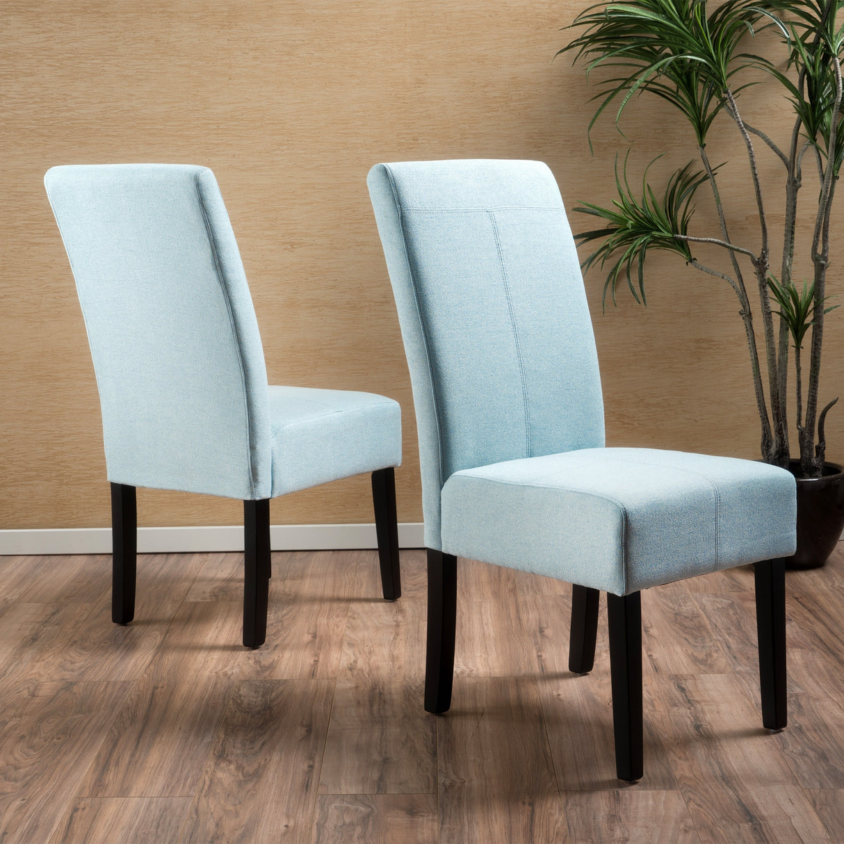 Pertica Fabric Dining Chairs (Set of 2) by Christopher Knight Home - 17.75" L x 25.50" W x 39.75" H