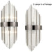 Peruggia Modern Flute Shape Glass Wall Sconces 2-Pack Wall Sconce Lighting