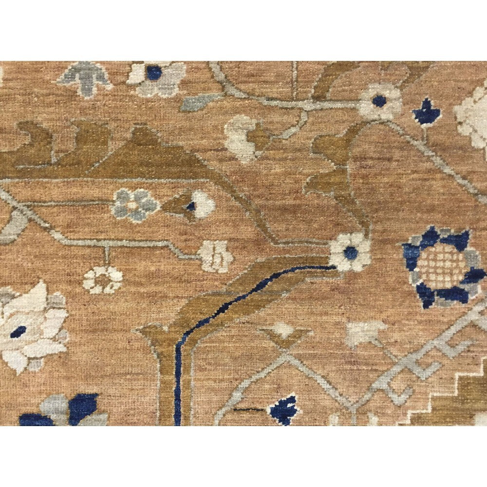 Noori Rug Peshawar Aziza Lt. Brown/Lt. Grey Rug - 7'11 x 9'5