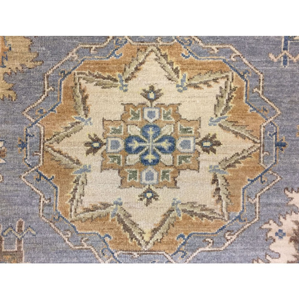 Peshawar Balzhan Grey/Gold Rug (11'10 x 15'8) - 11'10 x 15'8