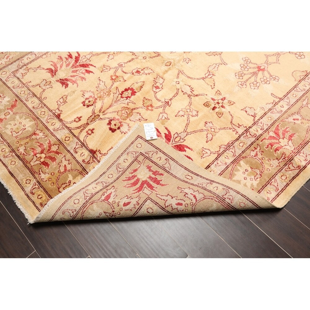 Peshawar Hand Knotted Wool Oriental Area Rug (6'1"x9'11') - 6'1" x 9'11'