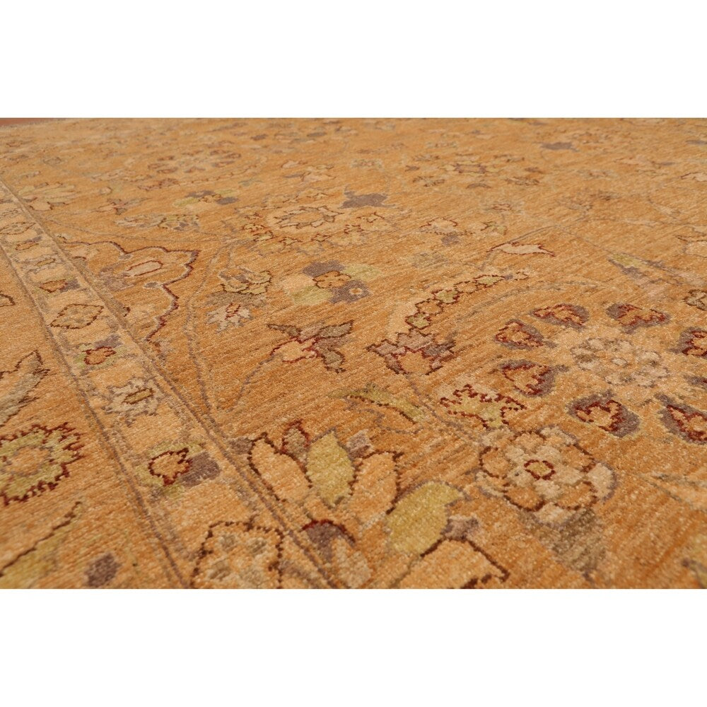 Peshawar Tea Wash Hand Knotted Wool Persian Oriental Area Rug (8'2"x10'5") - 8'2" x 10'5"