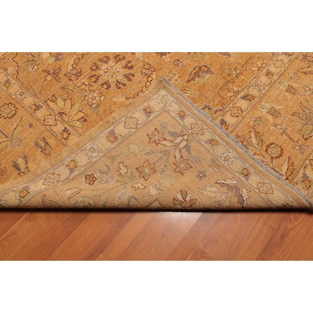 Peshawar Tea Wash Hand Knotted Wool Persian Oriental Area Rug (8'2"x10'5") - 8'2" x 10'5"