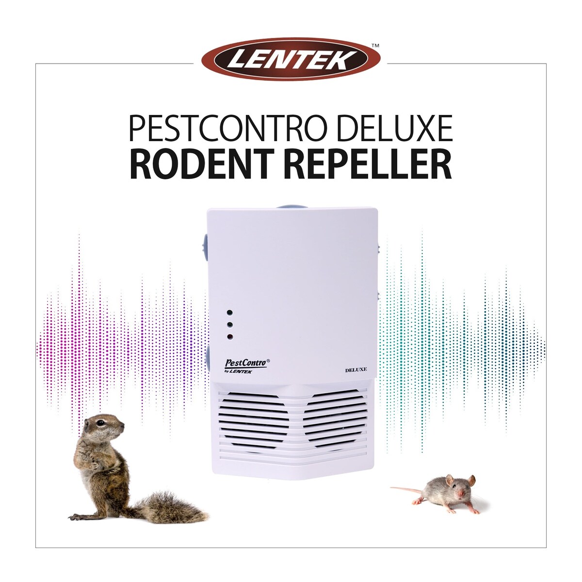 PestContro Deluxe Ultrasonic Rodent Repeller With Night Light