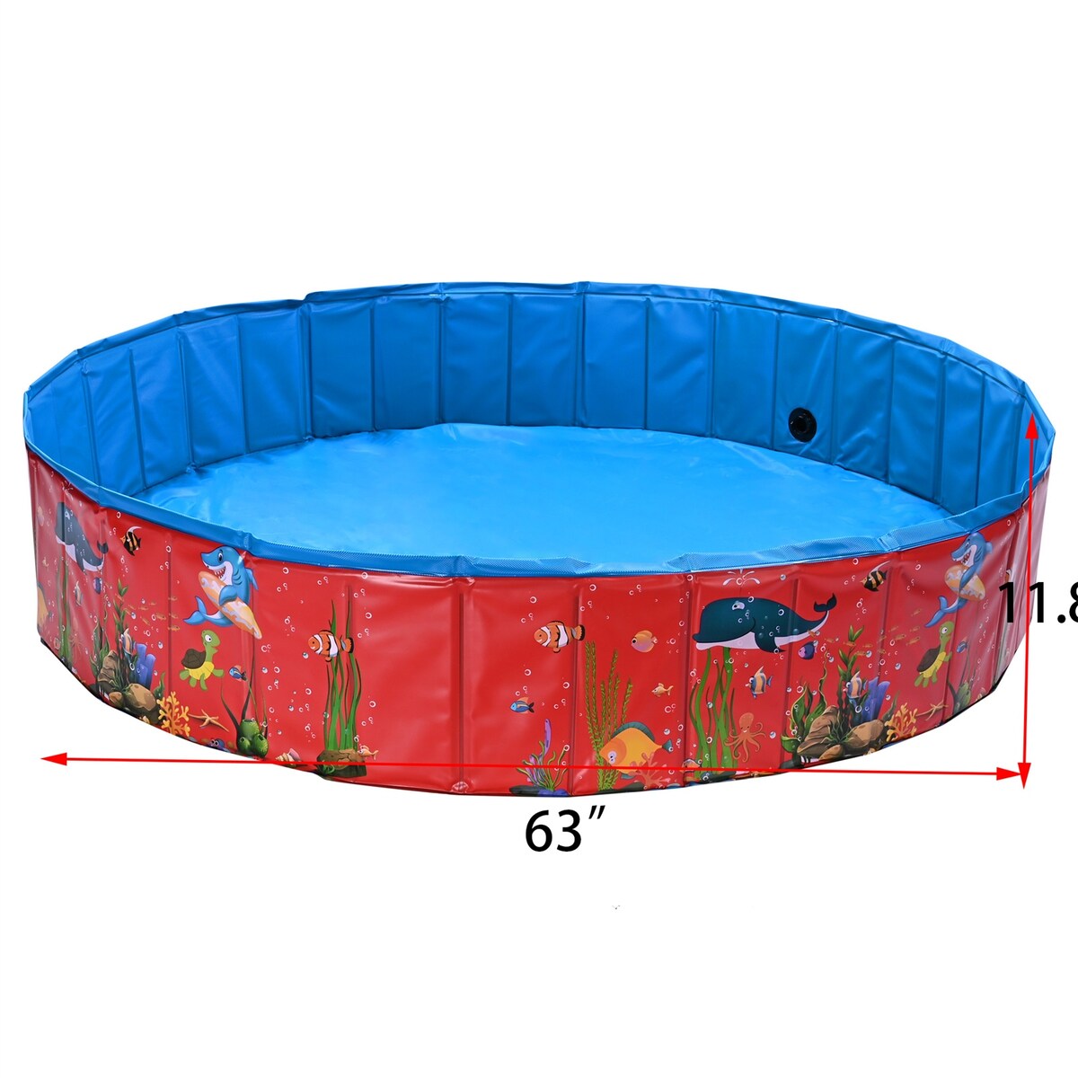 Pet Pool Foldable Pet Swimming Pool Portable Pet Swimming Pool in Blue