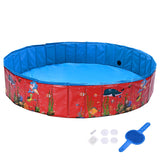 Pet Pool Foldable Pet Swimming Pool Portable Pet Swimming Pool in Blue