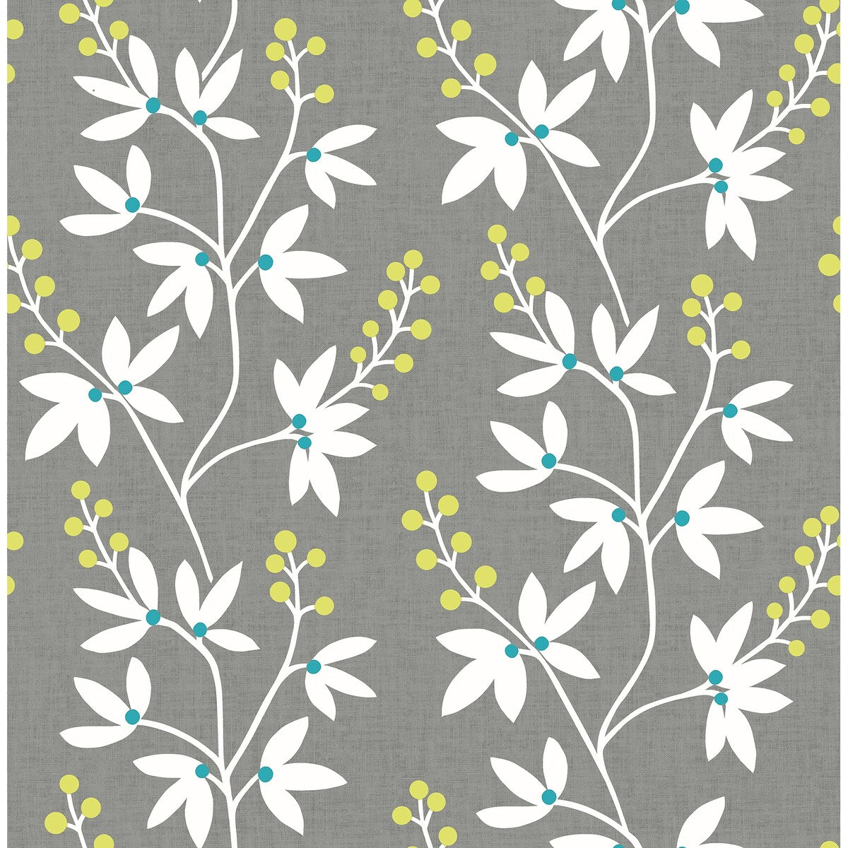 Petaluma, Linnea Elsa Botanical Trail, 33 FT. L x 20.5In. W Wallpaper Roll