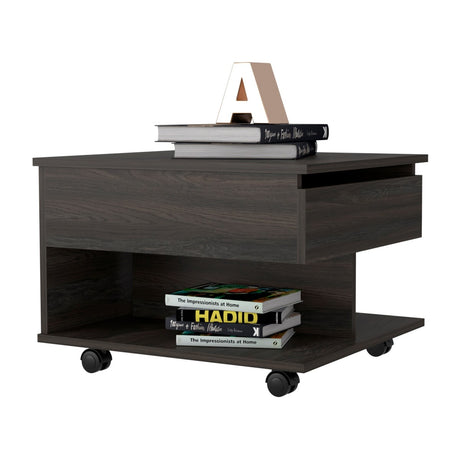 Peterson 2-Drawer 1-Shelf Side Table White