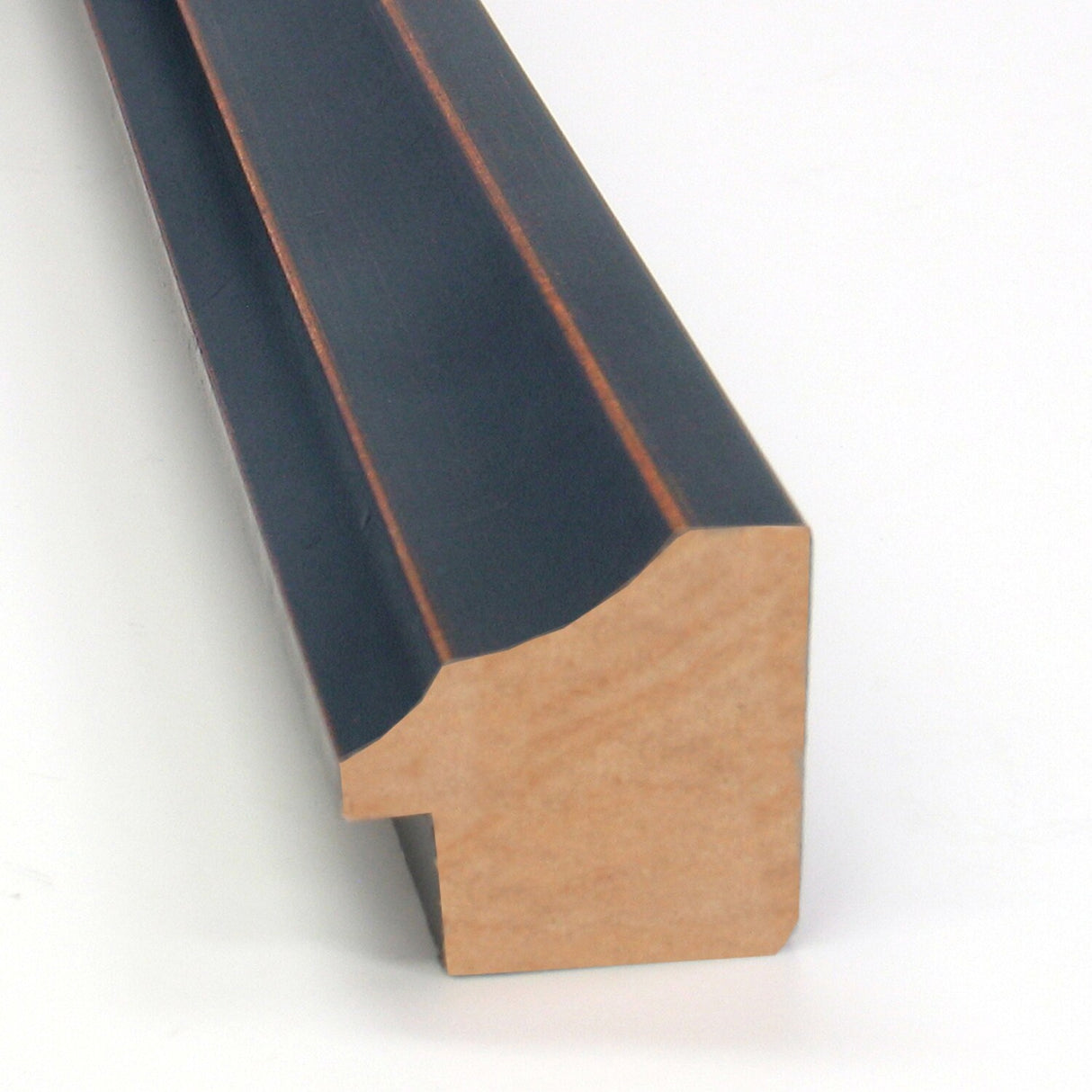 Petite Bevel Wood Bathroom Wall Mirror - Dark Bronze Scoop Frame - Dark Bronze Scoop - 20 x 26 in