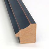 Petite Bevel Wood Bathroom Wall Mirror - Dark Bronze Scoop Frame - Dark Bronze Scoop - 20 x 26 in