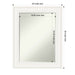 Petite Bevel Wall Mirror - Ridge Black Frame - 24 x 30 in