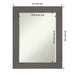 Petite Bevel Wall Mirror - Rustic Plank Espresso Frame - 23 x 29 in