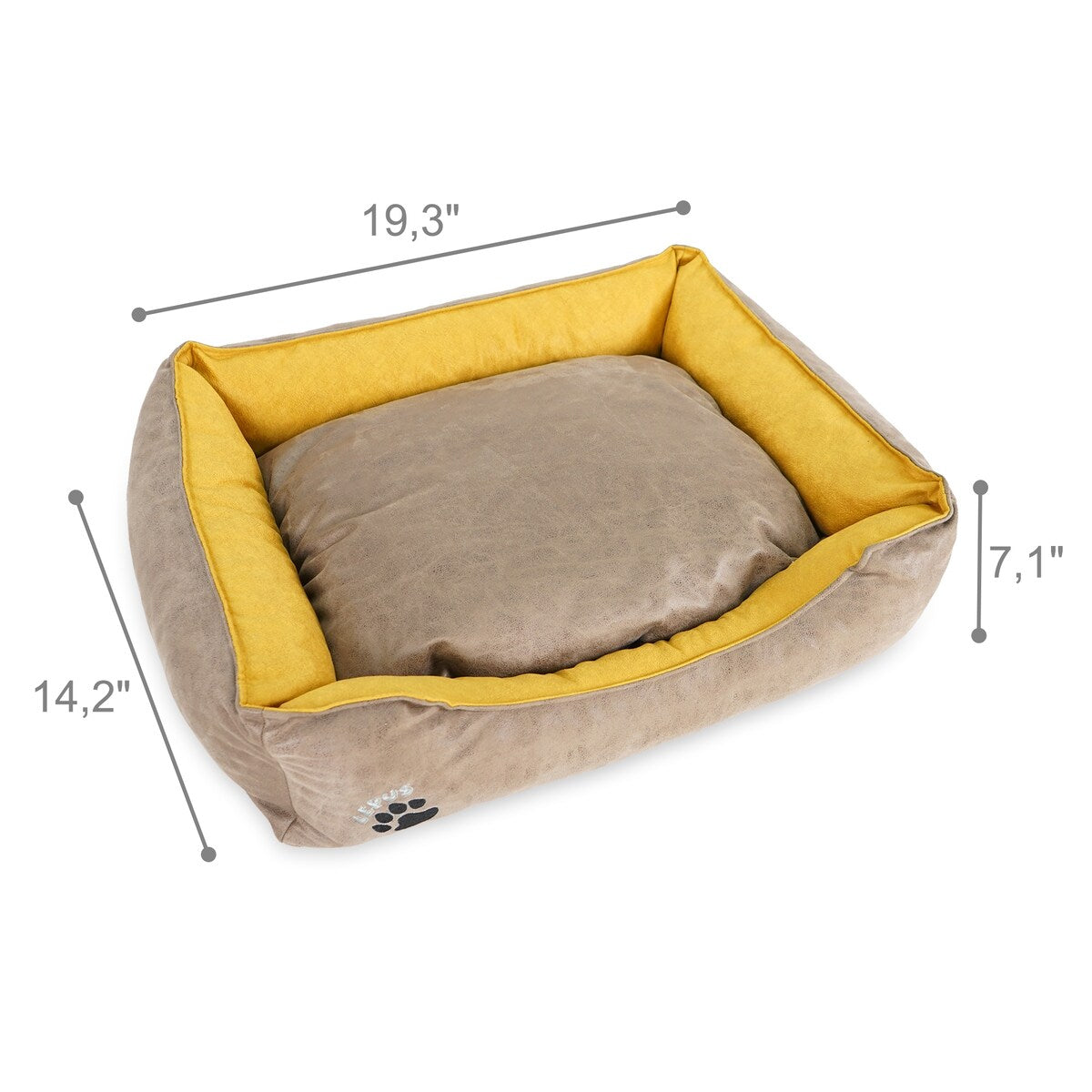 Pets Washable Dog Bed for Small / Medium / Large Dogs - Durable Waterproof Sofa Dog Bed with Sides