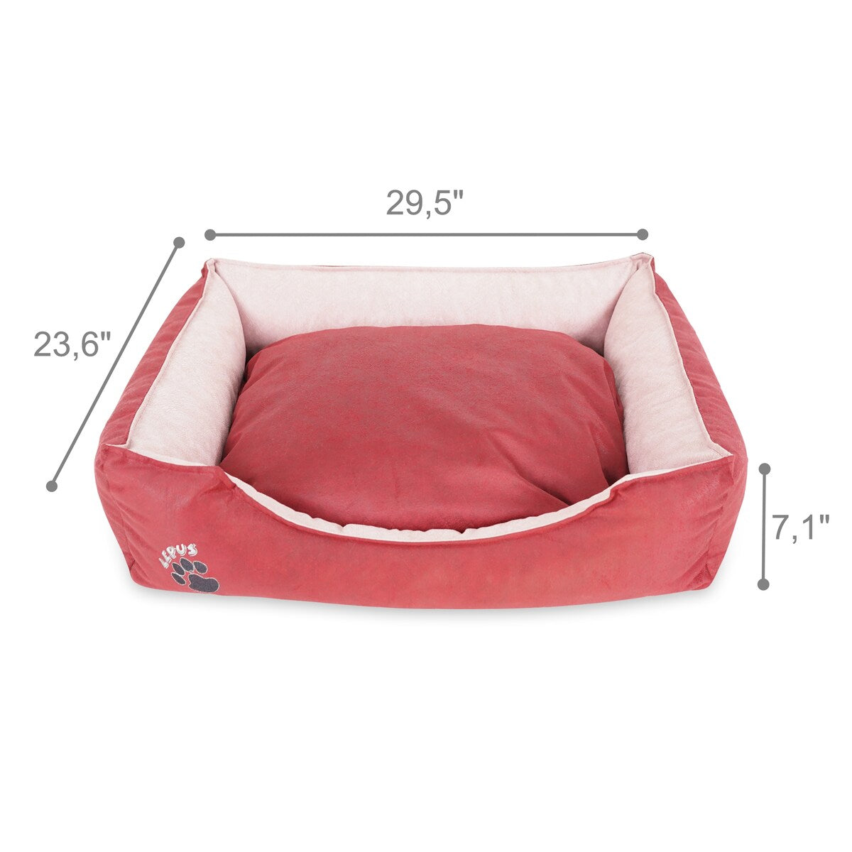 Pets Washable Dog Bed for Small / Medium / Large Dogs - Durable Waterproof Sofa Dog Bed with Sides
