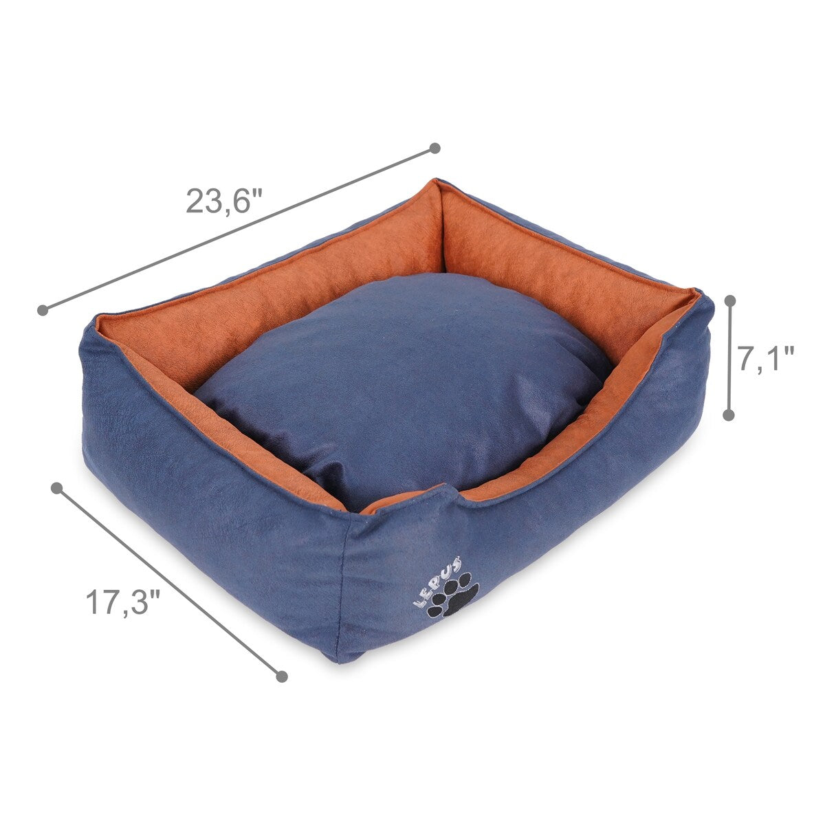 Pets Washable Dog Bed for Small / Medium / Large Dogs - Durable Waterproof Sofa Dog Bed with Sides