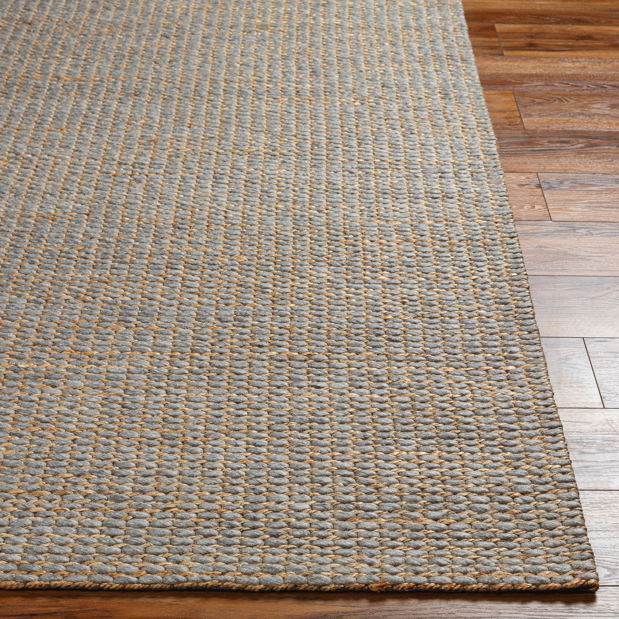 Petyra Handmade Jute & Wool Blend Area Rug