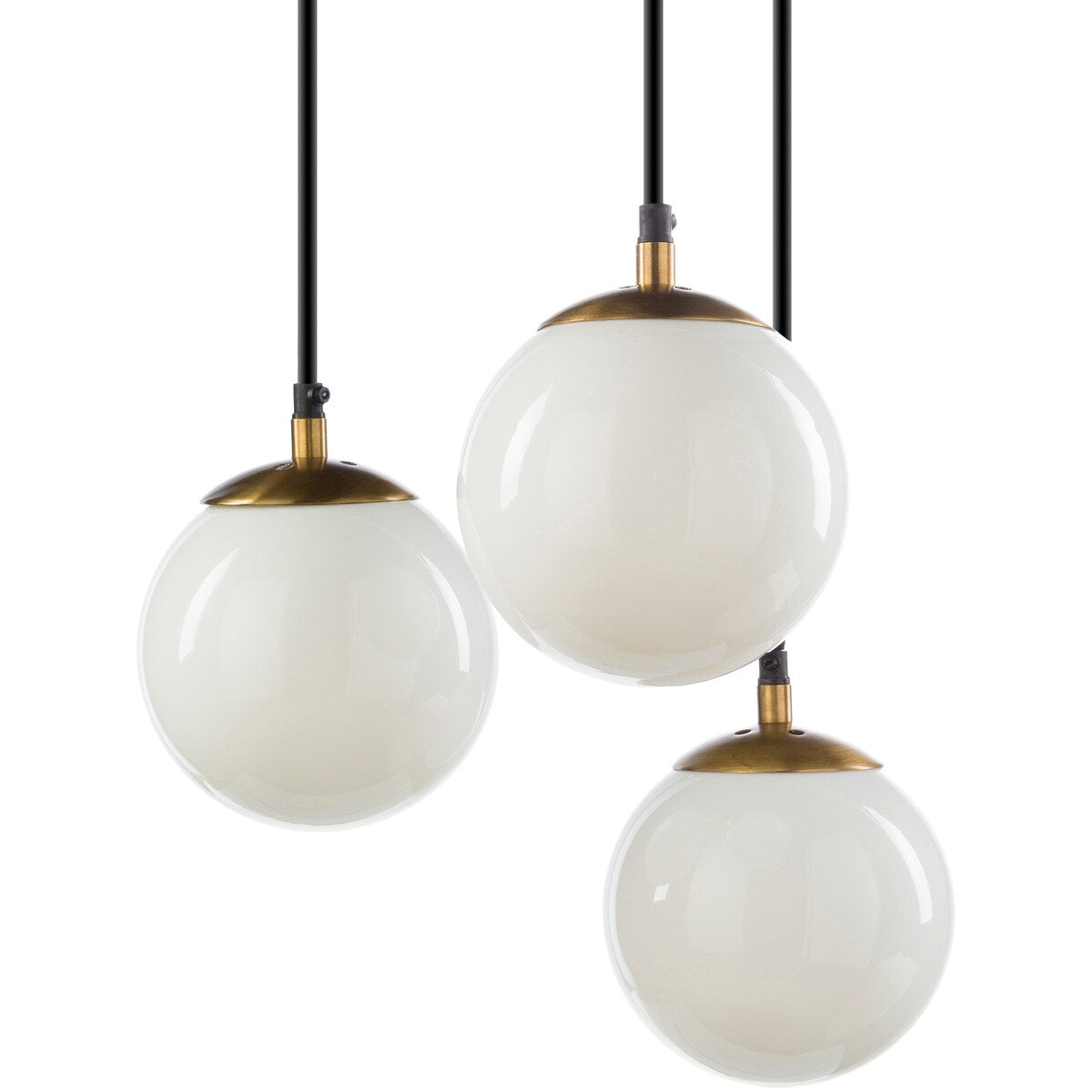 Phaidra Modern Gold 3-Light Pendant Lighting Fixture