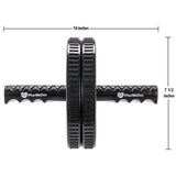 PharMeDoc Ab Roller Exercise Wheel Abdominal Carver w/ Reinforced Steel Handles Strengthen and Tone Core