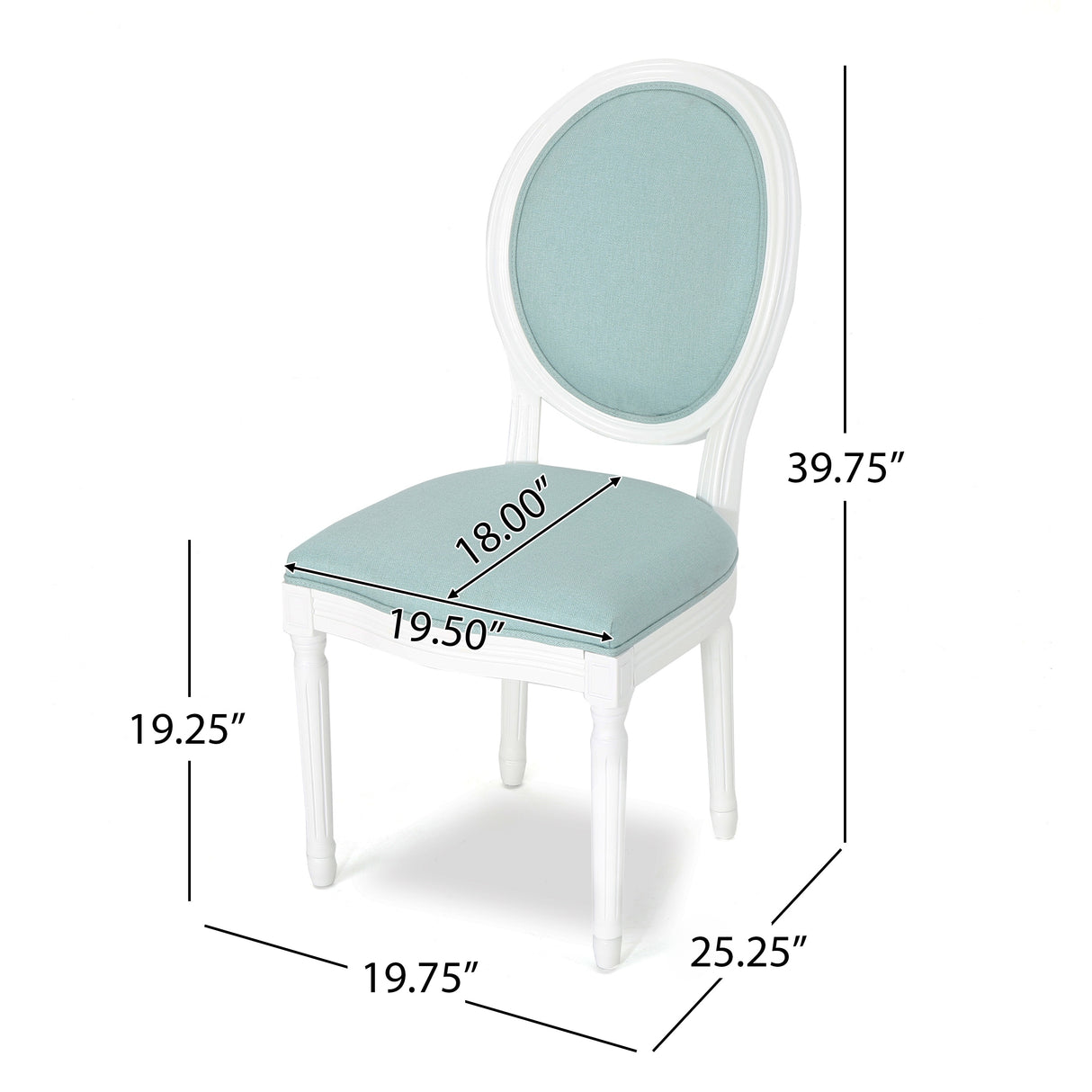 Phinnaeus Fabric Dining Chair (Set of 2) by Christopher Knight Home