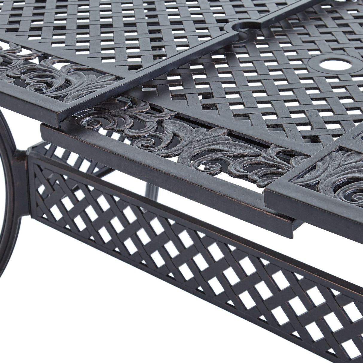 Phoenix Outdoor 64" - 81"Expandable Cast Aluminum Dining Table by Christopher Knight Home