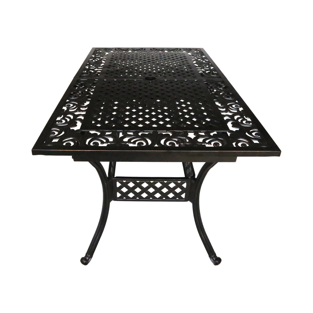 Phoenix Outdoor 64" - 81"Expandable Cast Aluminum Dining Table by Christopher Knight Home