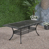 Phoenix Outdoor 64" - 81"Expandable Cast Aluminum Dining Table by Christopher Knight Home