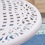Phoenix Outdoor Aluminum Dining Table by Christopher Knight Home - 30"H x 47.75"W x 47.75"D