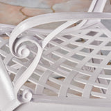 Phoenix Traditional Outdoor 4 Seater Round Cast Aluminum Dining Set by Christopher Knight Home