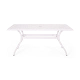 Phoenix Traditional Outdoor Aluminum 7 Piece Dining Set by Christopher Knight Home