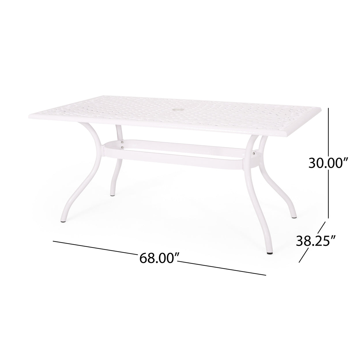 Phoenix Traditional Outdoor Aluminum 7 Piece Dining Set by Christopher Knight Home