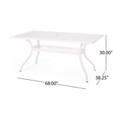 Phoenix Traditional Outdoor Aluminum 7 Piece Dining Set by Christopher Knight Home