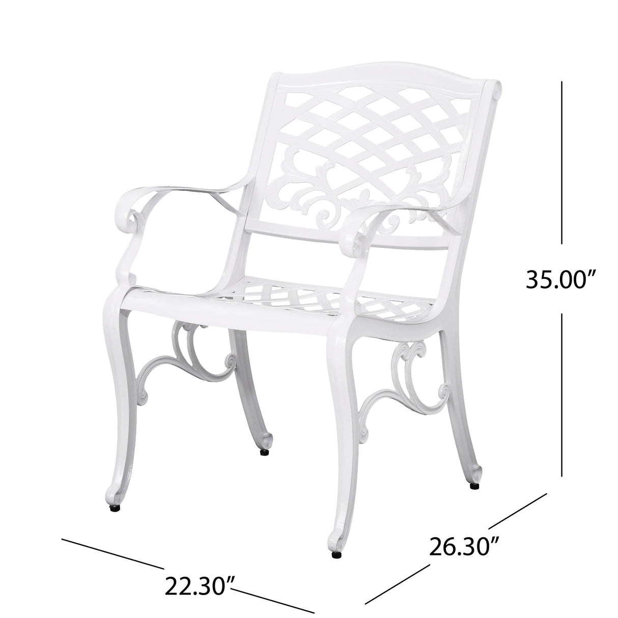 Phoenix Traditional Outdoor Aluminum 7 Piece Dining Set by Christopher Knight Home