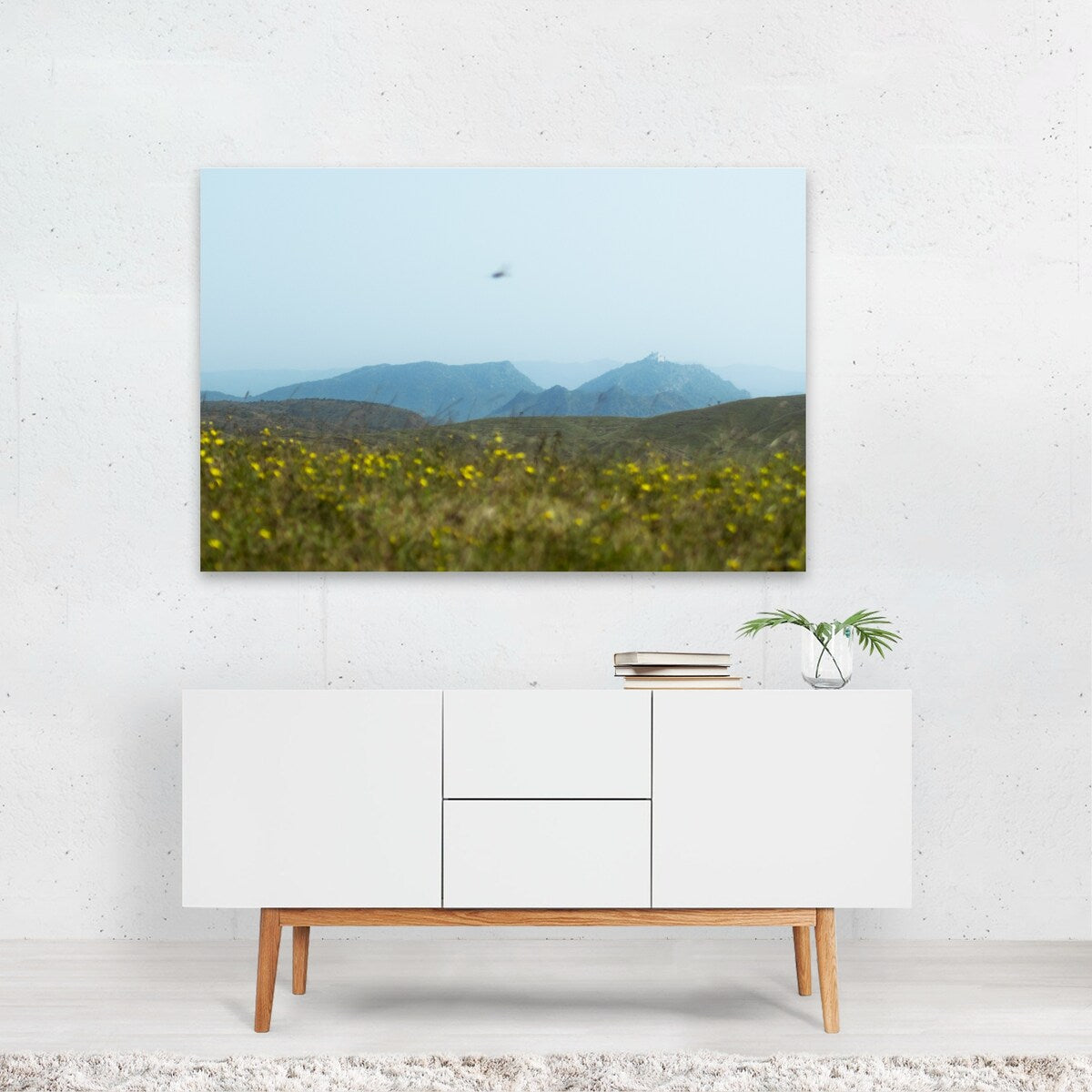 Photobomb Photography Flowers Grassland Hill Nature Art Print/Poster