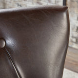 Pia Backed Faux Leather Barstool (Set of 2) by Christopher Knight Home