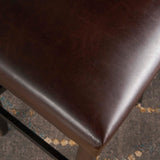 Pia Backed Faux Leather Barstool (Set of 2) by Christopher Knight Home