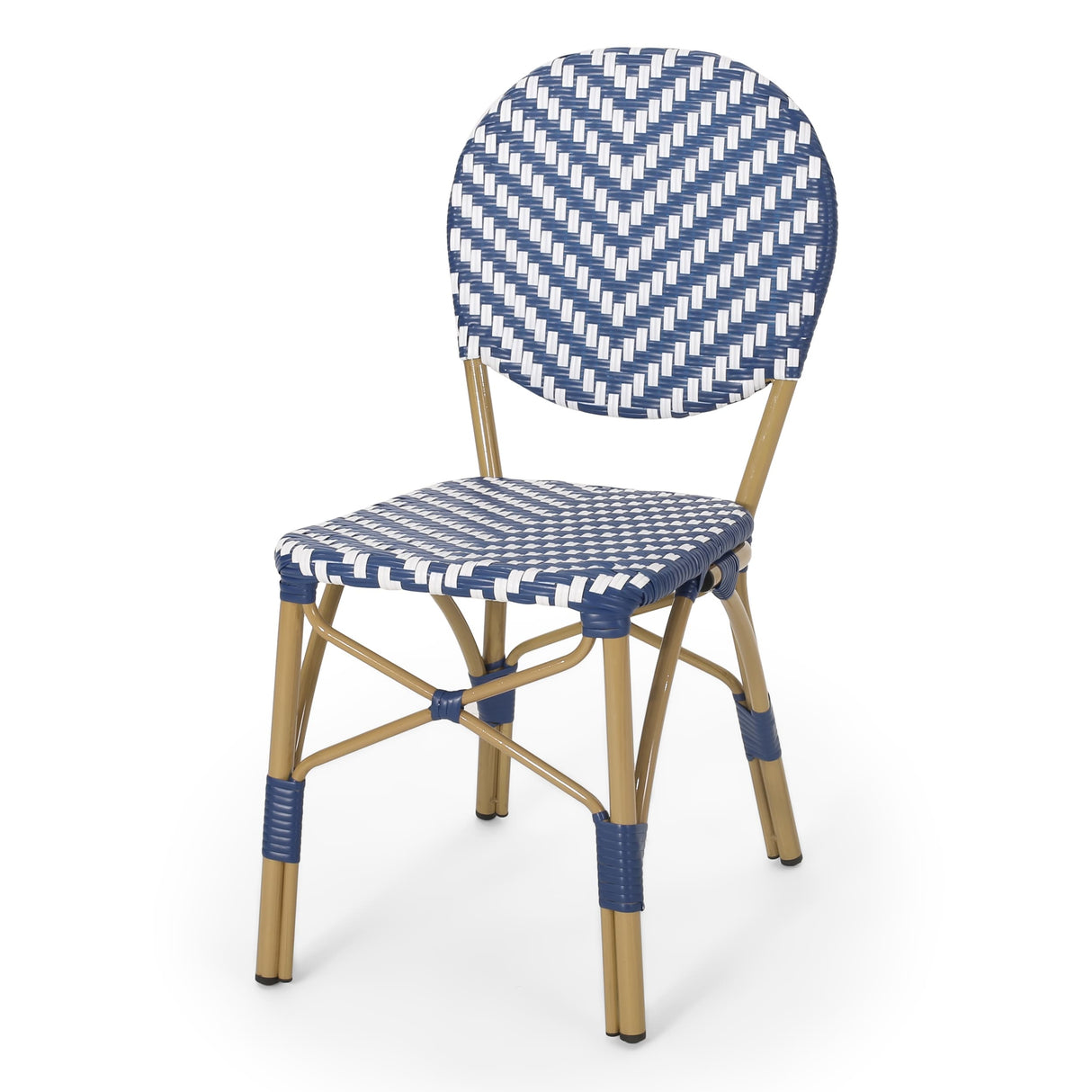 Picardy Patio French Cafe Chair (Set of 2) by Christopher Knight Home - 17.75" L x 23.25" W x 35.00" H