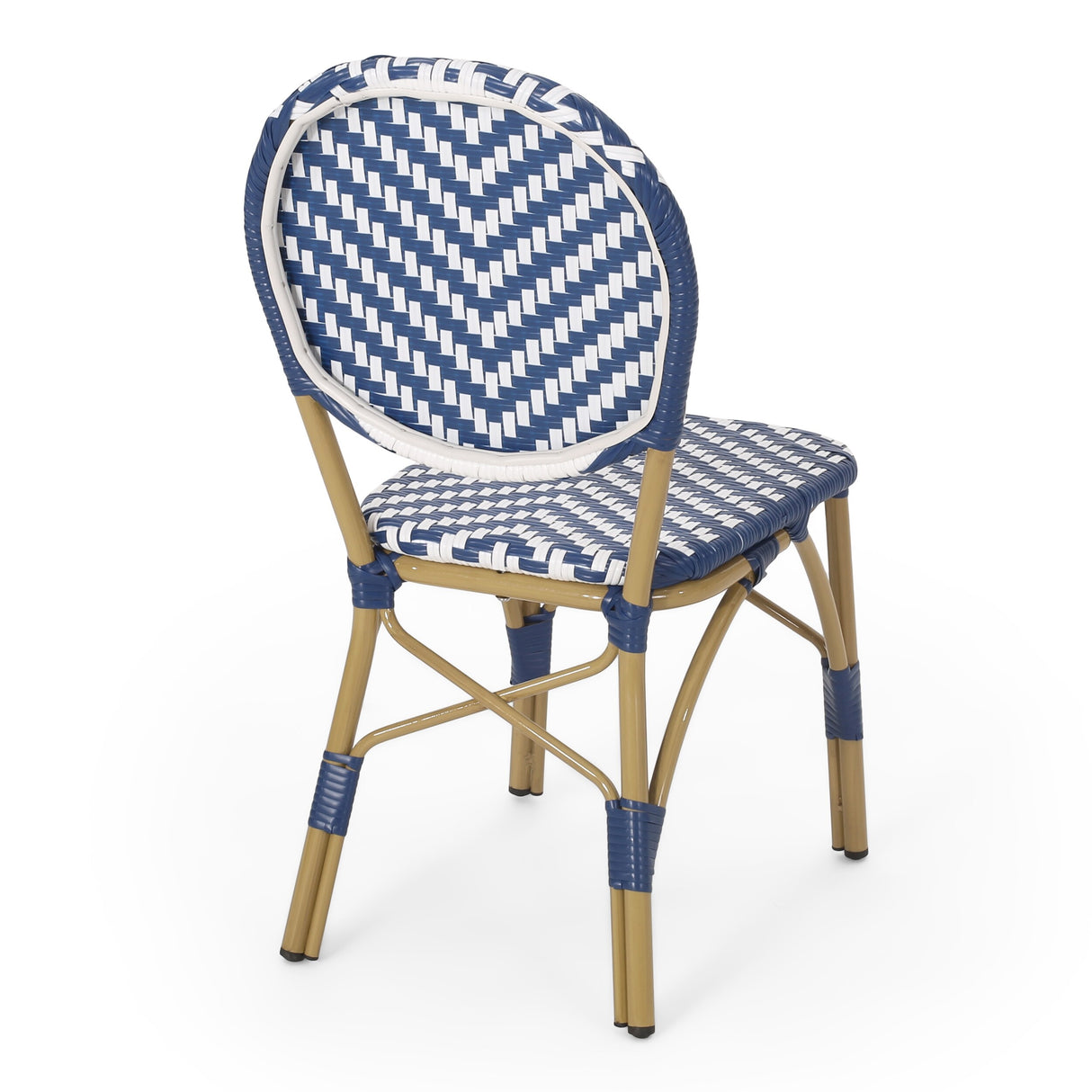 Picardy Patio French Cafe Chair (Set of 2) by Christopher Knight Home - 17.75" L x 23.25" W x 35.00" H