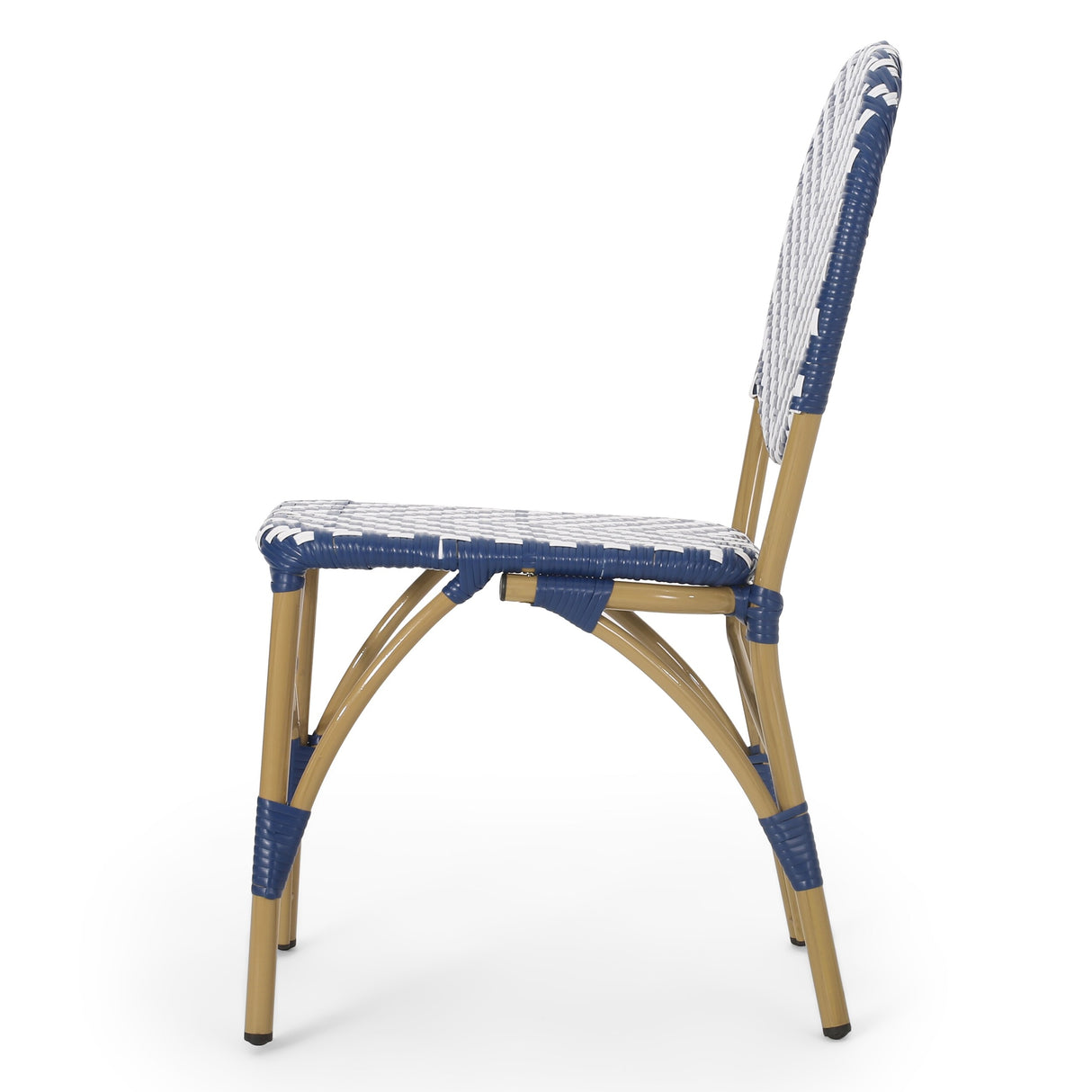 Picardy Patio French Cafe Chair (Set of 2) by Christopher Knight Home - 17.75" L x 23.25" W x 35.00" H