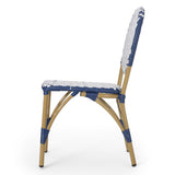 Picardy Patio French Cafe Chair (Set of 2) by Christopher Knight Home - 17.75" L x 23.25" W x 35.00" H