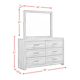 Picket House Furnishings Beckett 6-Drawer Dresser & Mirror Set