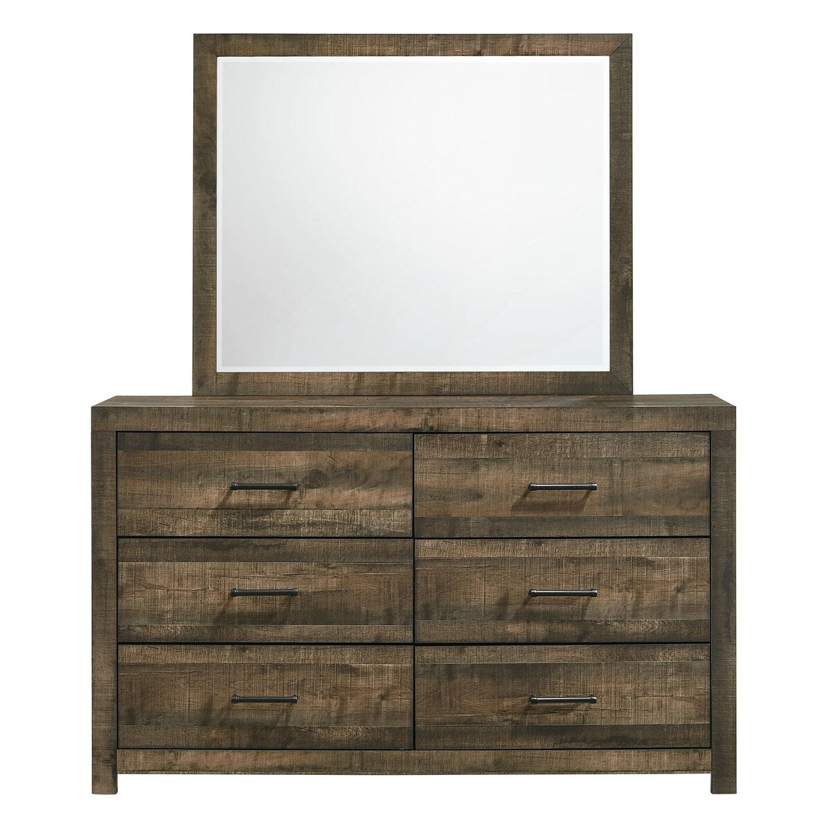 Picket House Furnishings Beckett 6-Drawer Dresser & Mirror Set