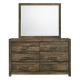 Picket House Furnishings Beckett 6-Drawer Dresser & Mirror Set