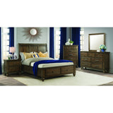 Picket House Furnishings Channing Brown Wooden King 4-Drawer Platform Storage Bed