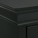 Picket House Furnishings Ellington King Panel 3PC Bedroom Set in Black